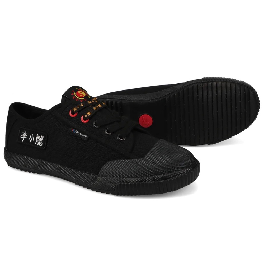 Feiyue Bruce Lee 1920 Fe Lo Canvas Sneakers Shoes Martial Arts Black/Red